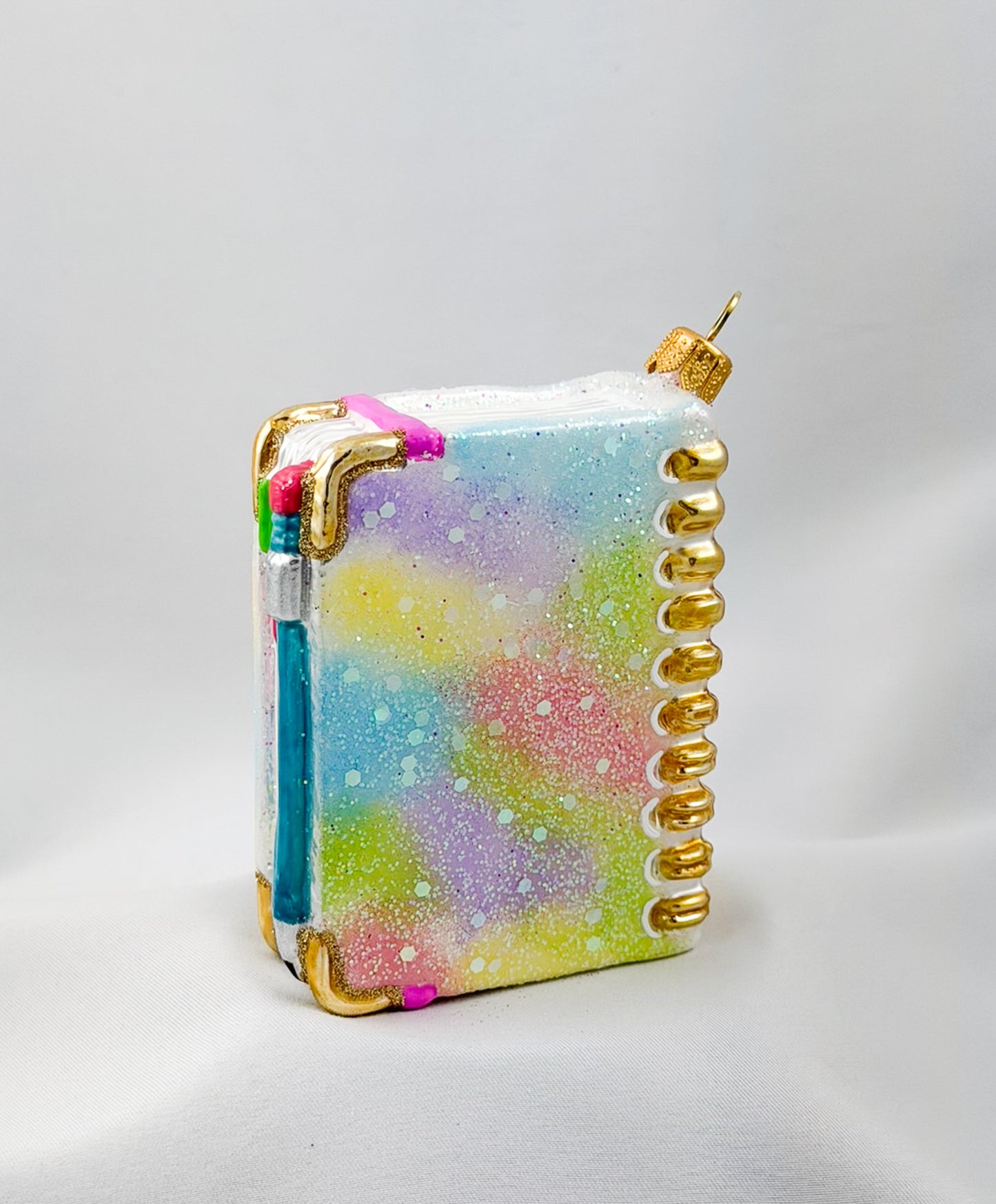 Colorful Notebook, Diary with Pencil