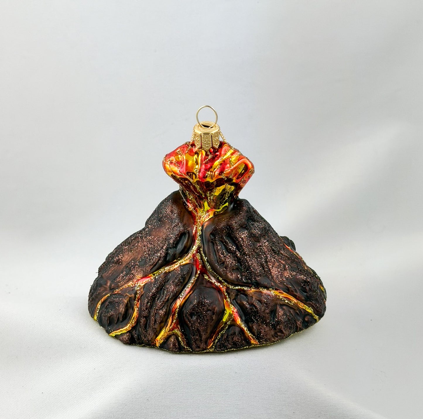 Volcano spews lava