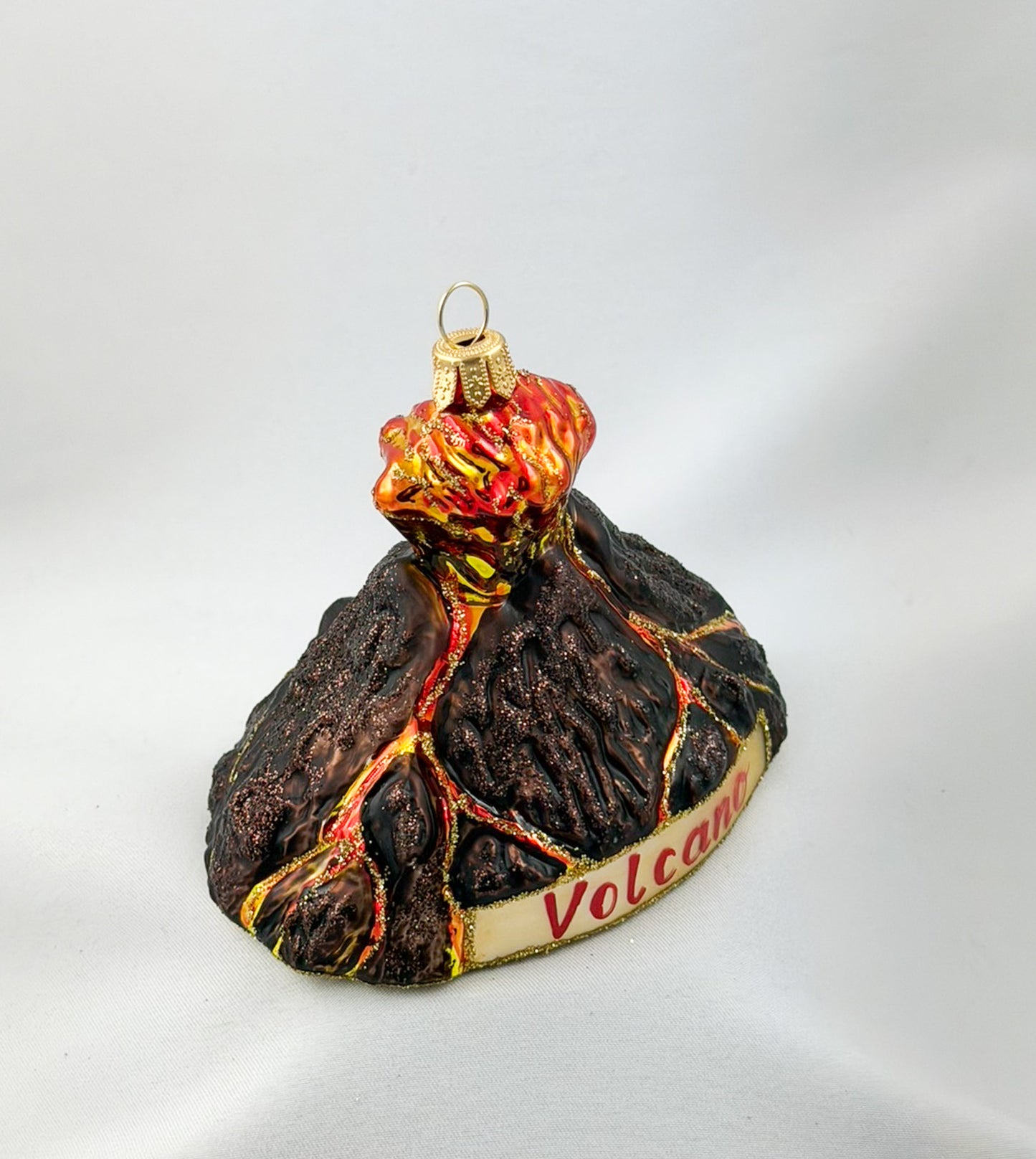 Volcano spews lava