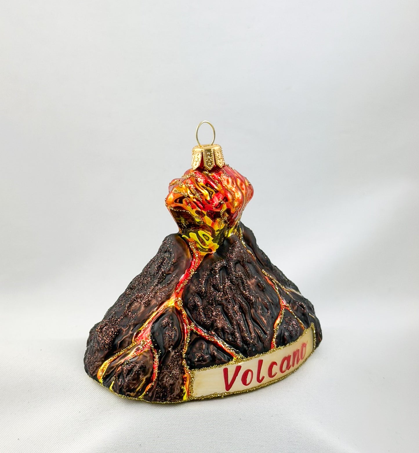 Volcano spews lava