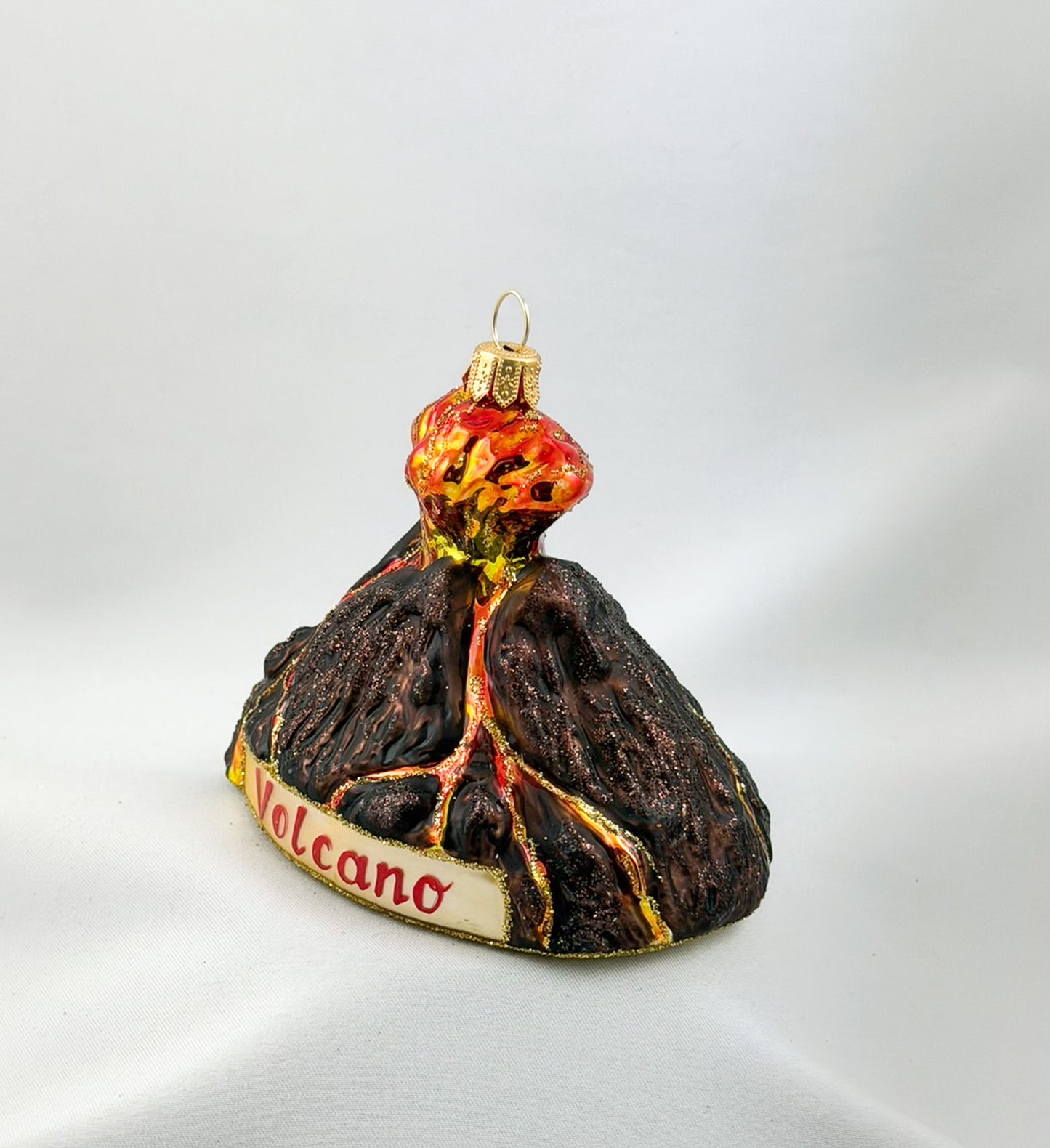 Volcano spews lava