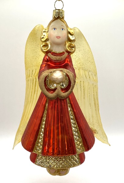 Schwebender Engel mit goldenen transparenten Flügeln, KOMOZJA MOSTOWSKI