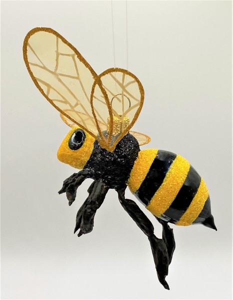 Biene, schwarz gelb gestreift