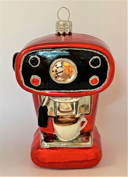 Rote Kaffee-Maschine