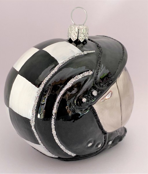 Schwarzer Motorrad Helm