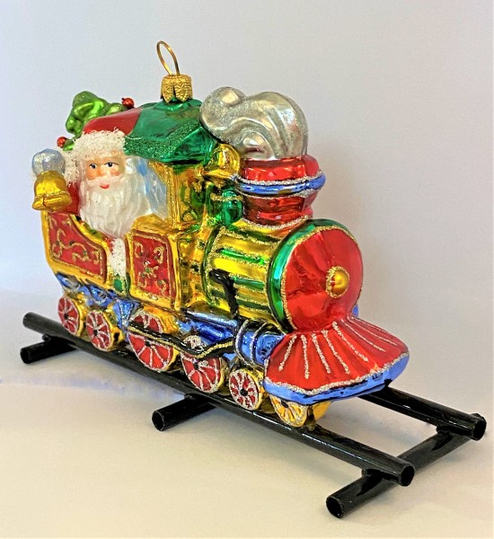 Santa bringt die Geschenke mit der Lokomotive