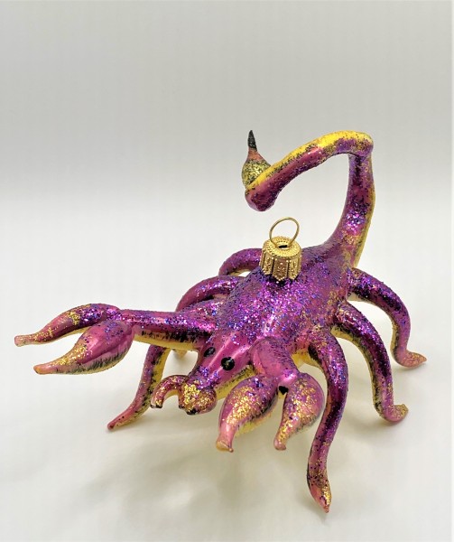 Grosser Skorpion, violett/gelb