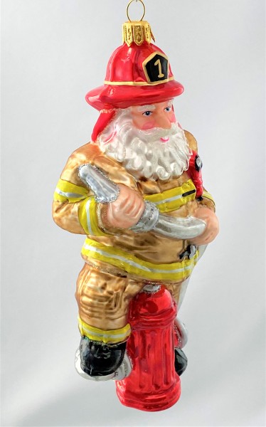 Santa ist der Feuerwehrmann