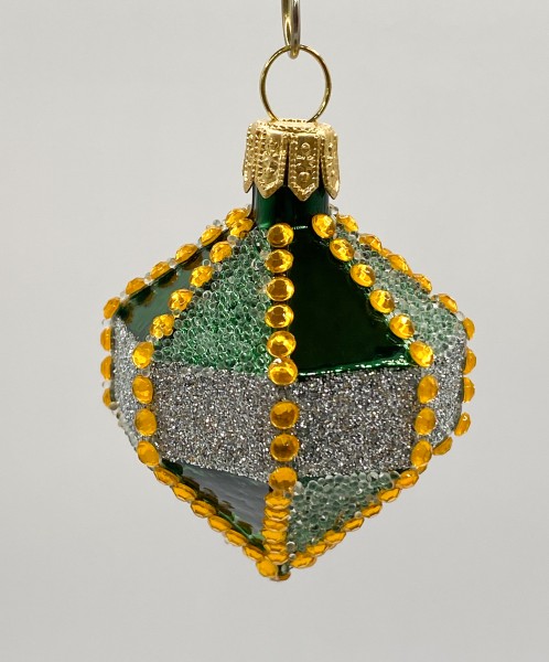 Grünes orientalisches Kreisel-Ornament