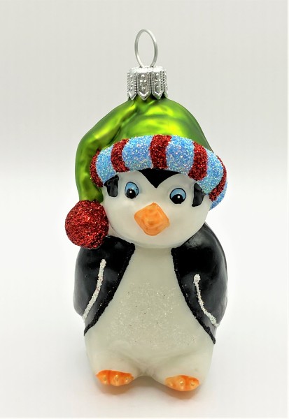 Pinguin mit lustiger Pudelmütze