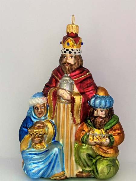 Die Drei Heiligen Könige bringen Gold, Weihrauch und Myrrhe