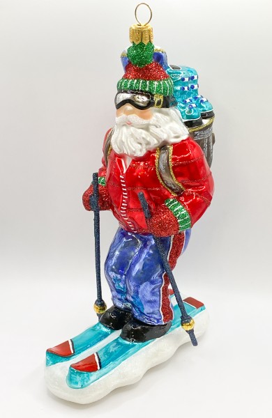 Santa Claus fährt Ski