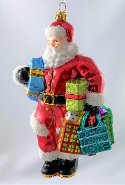 Santa Claus beim Christmas Shopping