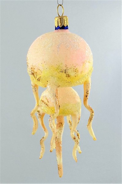 Qualle, Medusa mit Goldglimmer