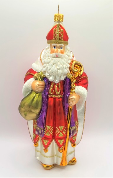 Heiliger Nikolaus mit Mitra, Stab und violetter Stola, KOMOZJA MOSTOWSKI