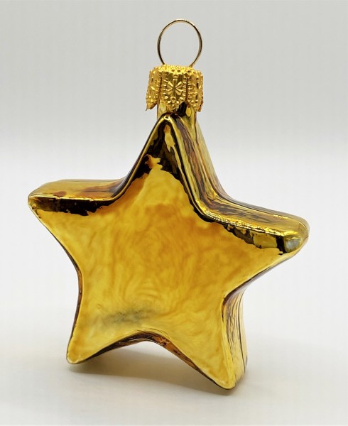 Kleiner glänzender goldener Stern