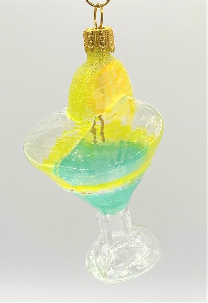 Kleiner Cocktail mit Zitronenscheibe