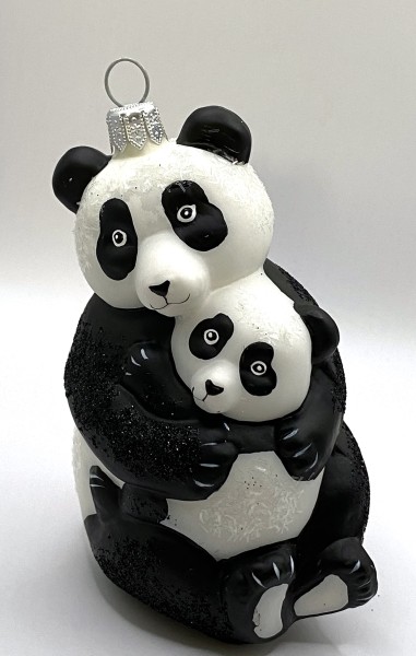 Panda-Bär mit jungem Panda
