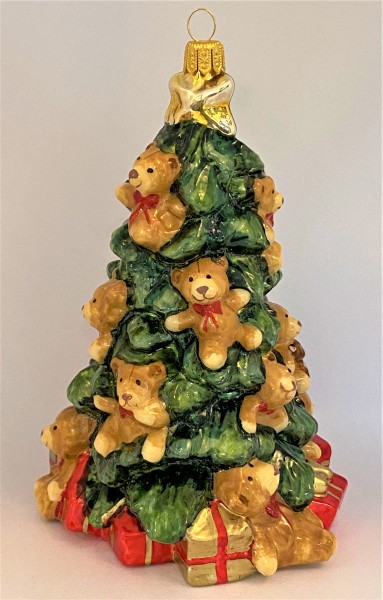 Weihnachtsbaum geschmückt mit Teddybären, KOMOZJA MOSTOWSKI