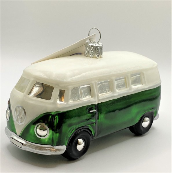 VW-Bus grünem mit weissem Dach